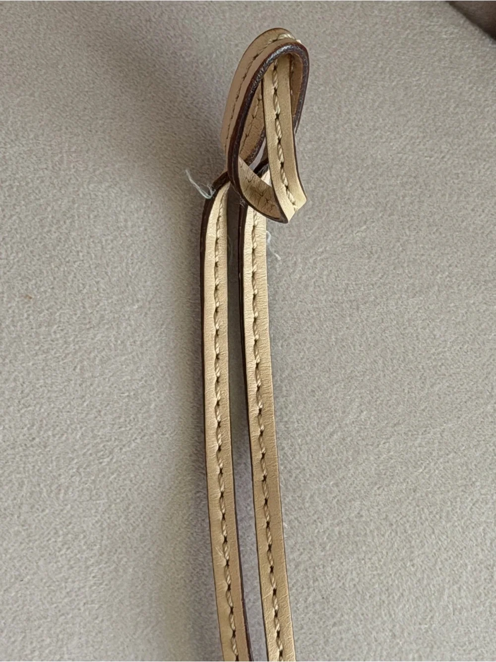 Michael Kors Tan Leather Strap with Silver MK Logo Charm